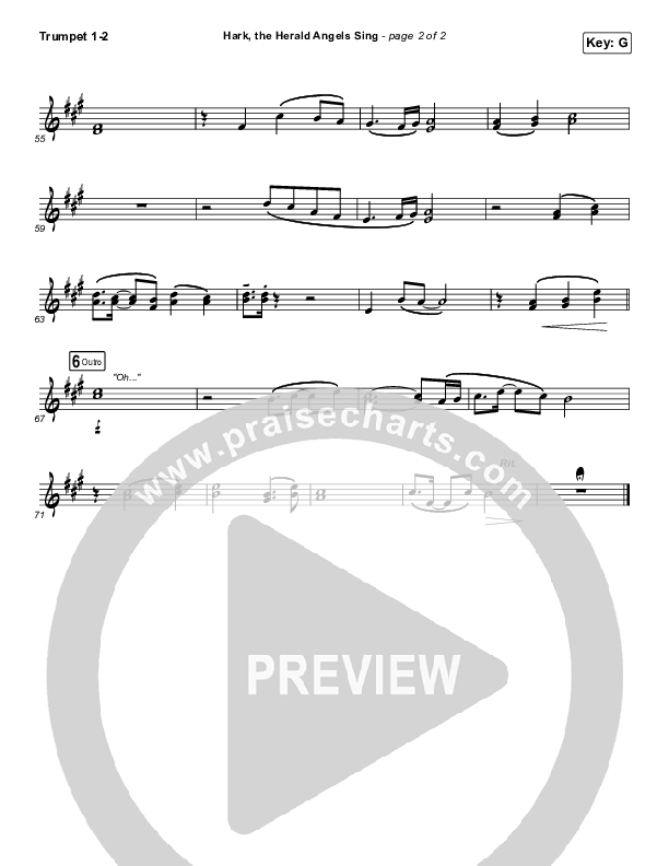 Hark The Herald Angels Sing Trumpet 1,2 (Phil Wickham)