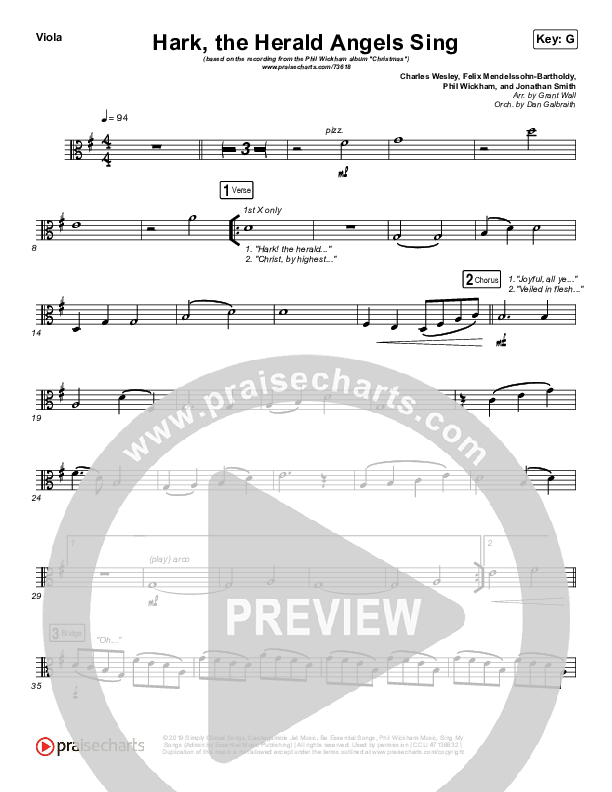 Hark The Herald Angels Sing Viola (Phil Wickham)