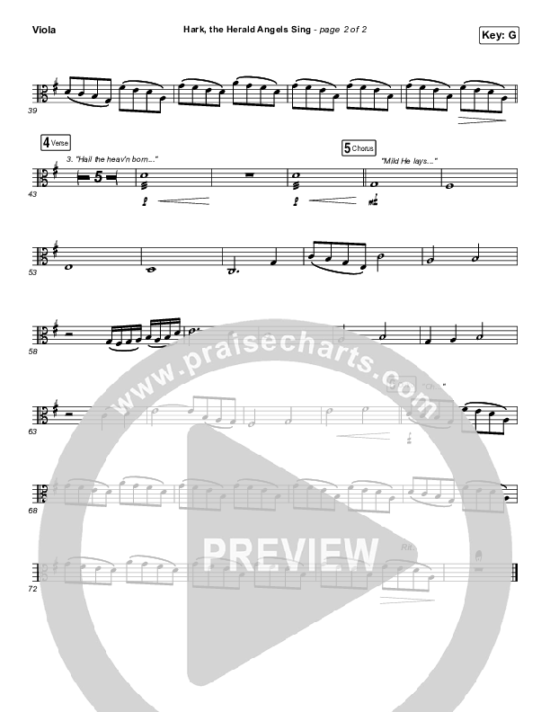 Hark The Herald Angels Sing Viola (Phil Wickham)