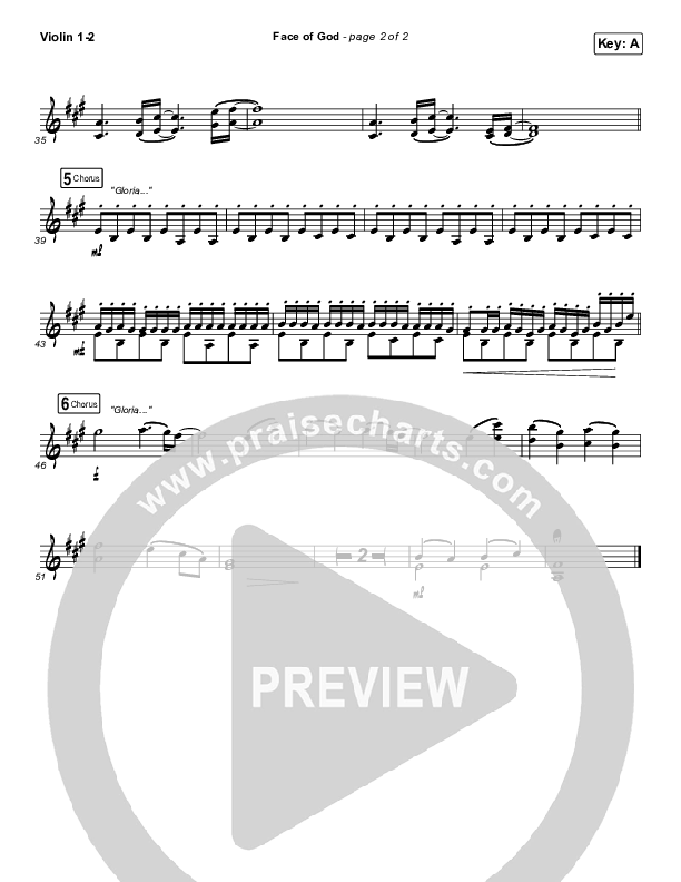 Face Of God Violin 1/2 (Phil Wickham)