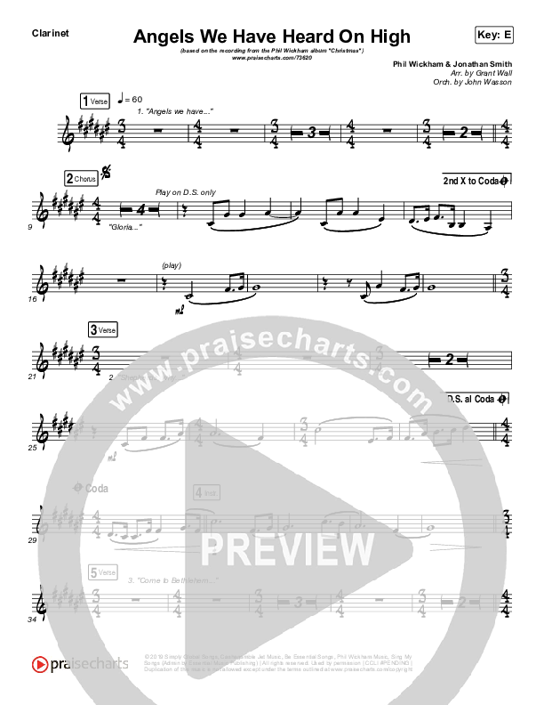 Angels We Have Heard On High Wind Pack (Phil Wickham)