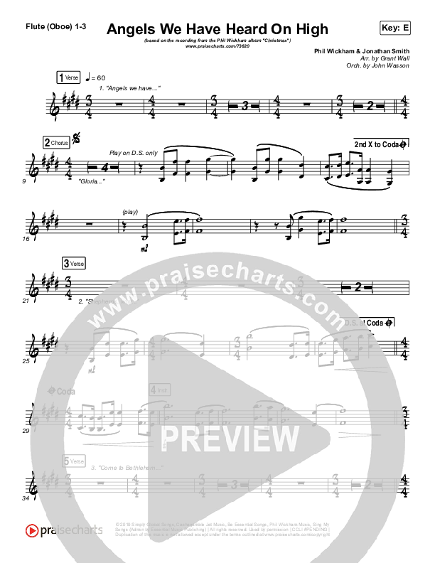 Angels We Have Heard On High Wind Pack (Phil Wickham)