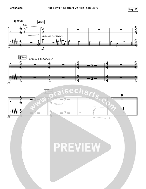 Angels We Have Heard On High Percussion (Phil Wickham)