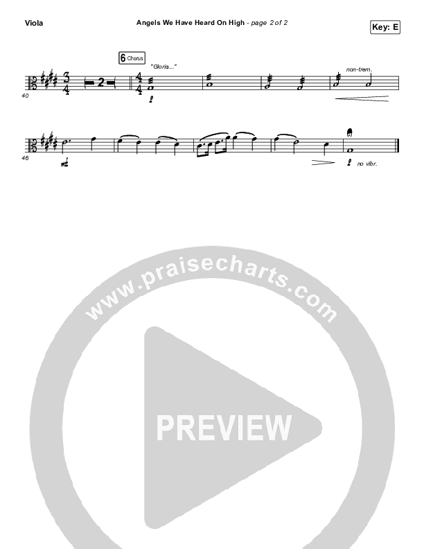 Angels We Have Heard On High Viola (Phil Wickham)