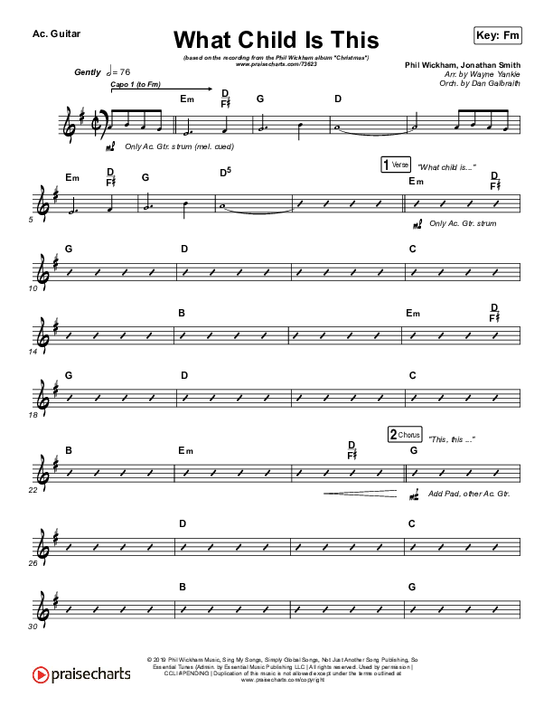 What Child Is This Acoustic Guitar (Phil Wickham)