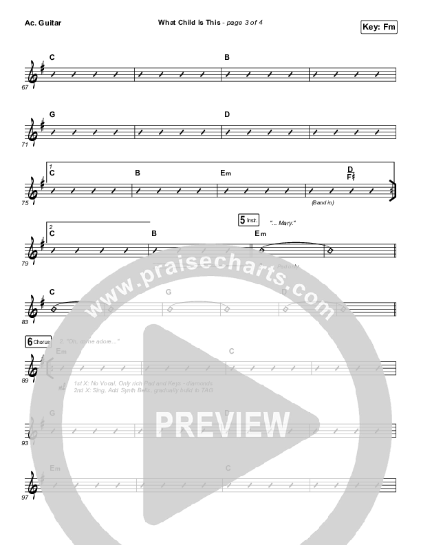 What Child Is This Acoustic Guitar (Phil Wickham)