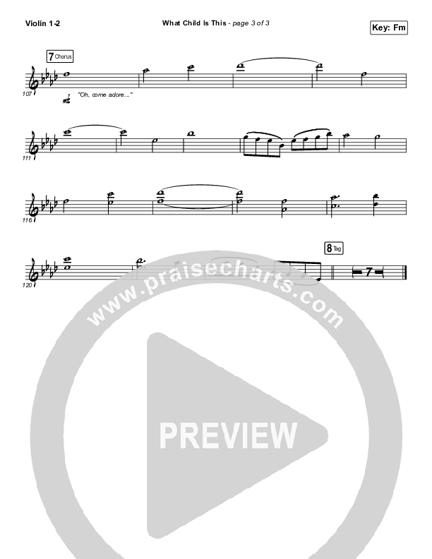 What Child Is This Violin 1/2 (Phil Wickham)