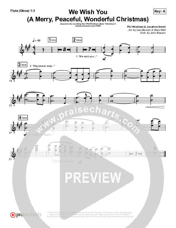 We Wish You (A Merry Peaceful Wonderful Christmas) Wind Pack (Phil Wickham)