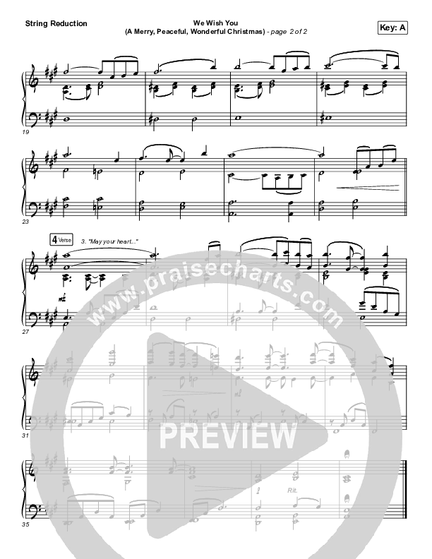 We Wish You (A Merry Peaceful Wonderful Christmas) String Pack (Phil Wickham)