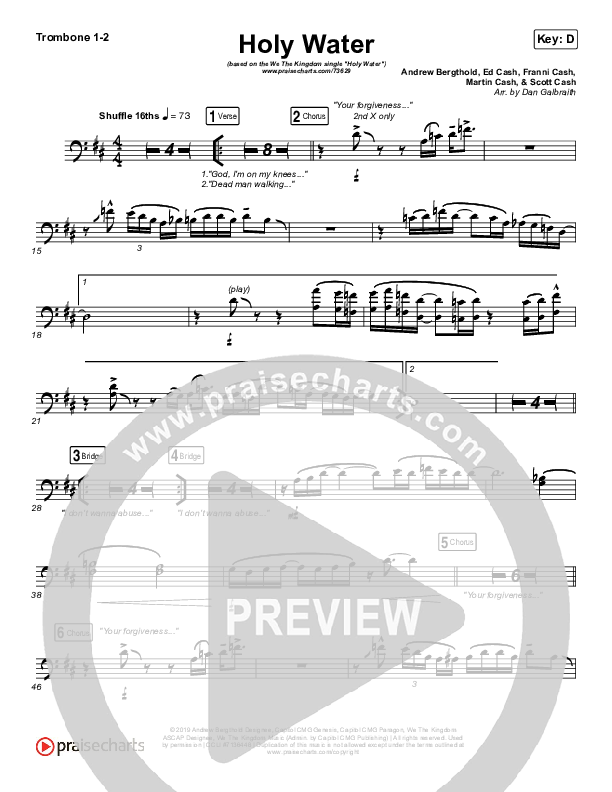 Holy Water Trombone 1/2 (We The Kingdom)