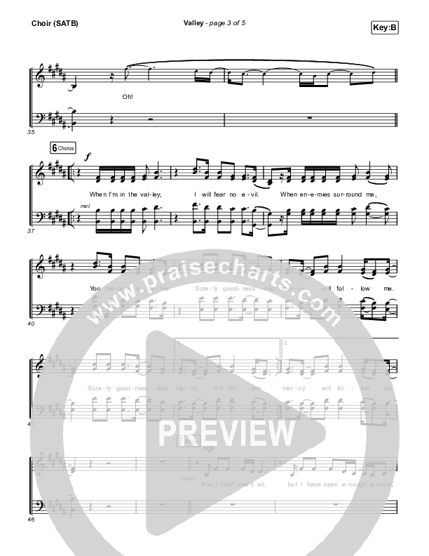 Valley Choir Sheet (SATB) (Chris McClarney)