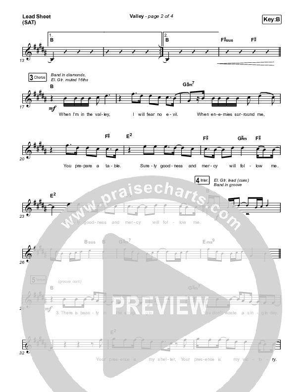 Valley Lead Sheet (SAT) (Chris McClarney)