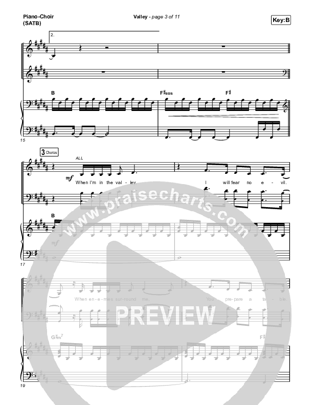 Valley Piano/Vocal (SATB) (Chris McClarney)