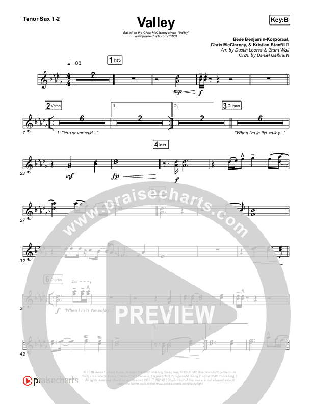 Valley Tenor Sax 1,2 (Chris McClarney)