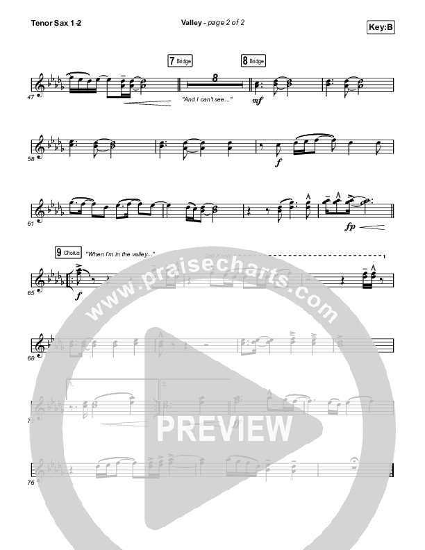 Valley Tenor Sax 1,2 (Chris McClarney)