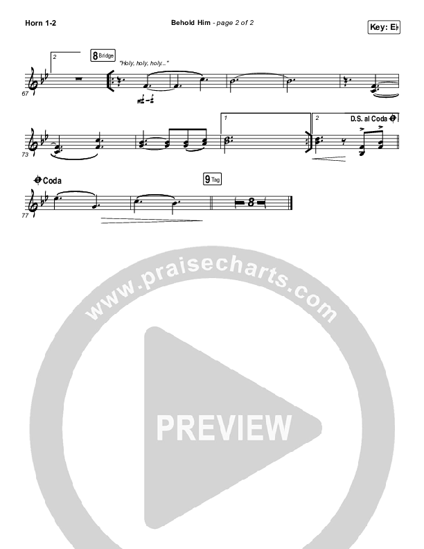 Behold Him Brass Pack (Paul Baloche / Kim Walker-Smith)