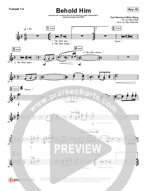 Behold Him Trumpet 1,2 (Paul Baloche / Kim Walker-Smith)