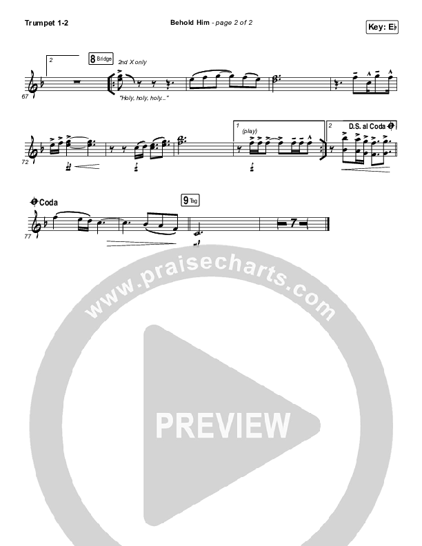 Behold Him Trumpet 1,2 (Paul Baloche / Kim Walker-Smith)