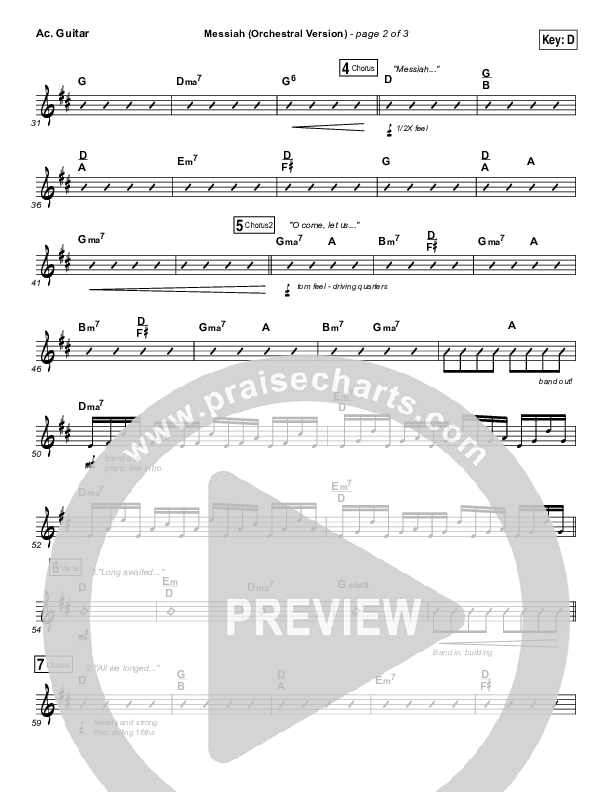 Messiah (Orchestral) Acoustic Guitar (Francesca Battistelli)