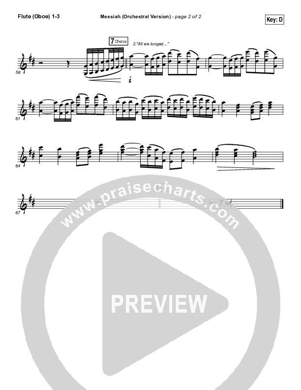 Messiah (Orchestral) Flute/Oboe 1/2/3 (Francesca Battistelli)