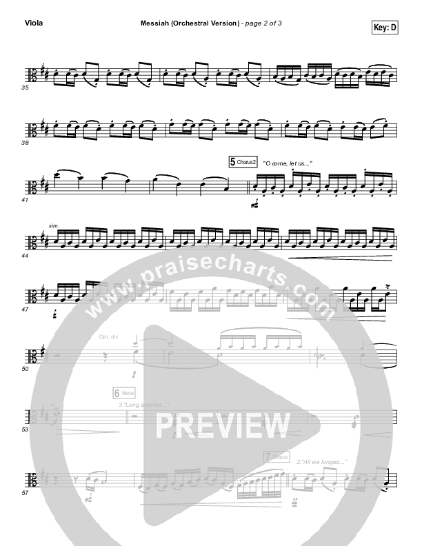 Messiah (Orchestral) Viola (Francesca Battistelli)