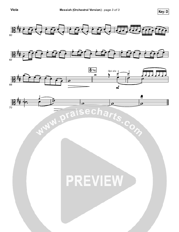 Messiah (Orchestral) Viola (Francesca Battistelli)