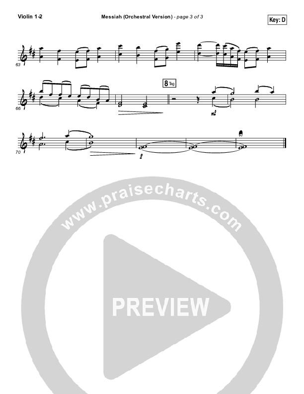 Messiah (Orchestral) Violin 1/2 (Francesca Battistelli)