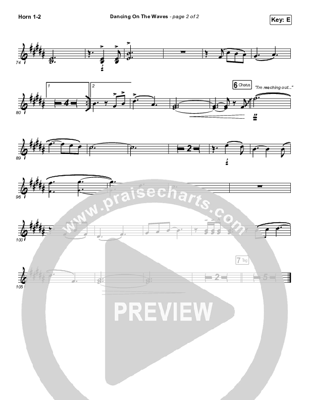 Dancing On The Waves (Live) French Horn 1/2 (We The Kingdom)