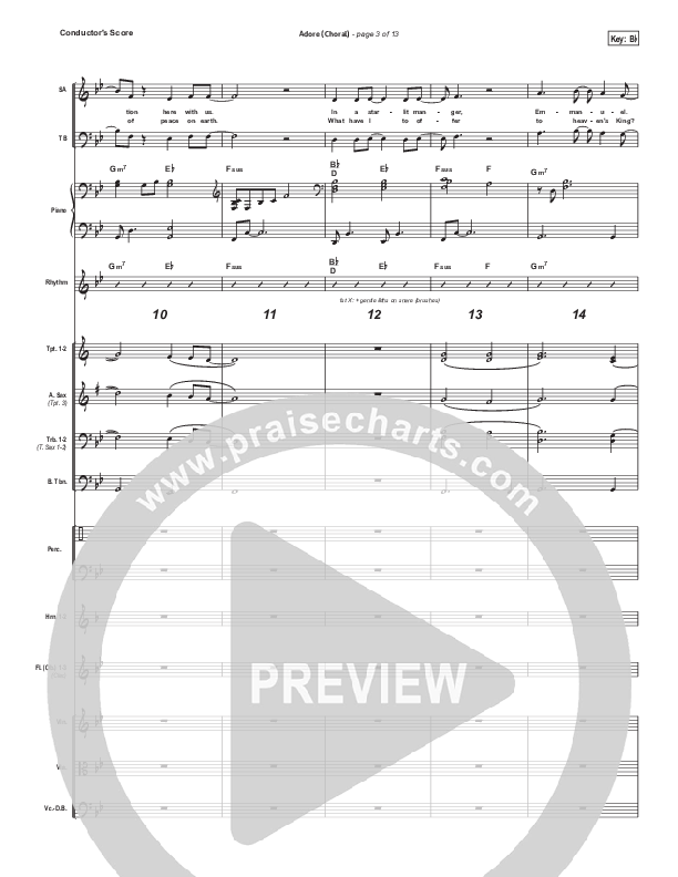 Adore (Choral Anthem SATB) Conductor's Score (Chris Tomlin / Arr. Luke Gambill)