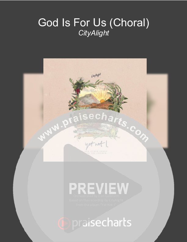 God Is For Us (Choral Anthem SATB) Lyrics (CityAlight / Arr. Luke Gambill)