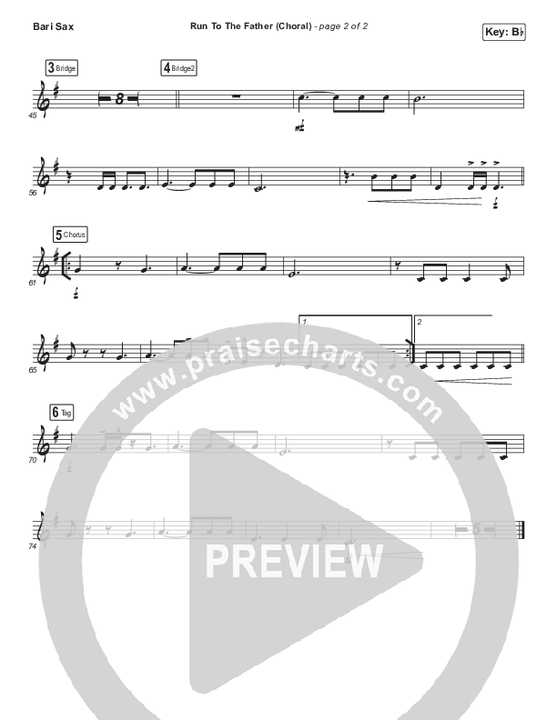 Run To The Father (Choral Anthem SATB) Bari Sax (Cody Carnes / Arr. Luke Gambill)
