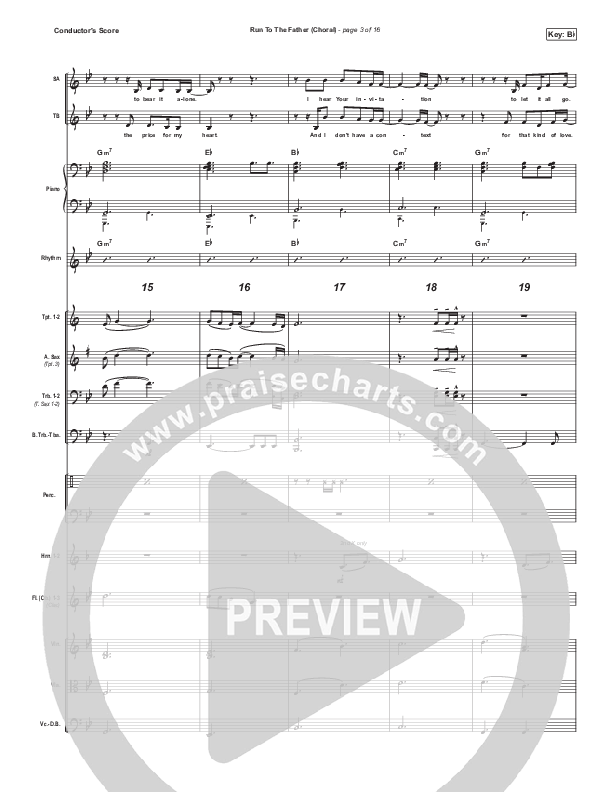 Run To The Father (Choral Anthem SATB) Conductor's Score (Cody Carnes / Arr. Luke Gambill)