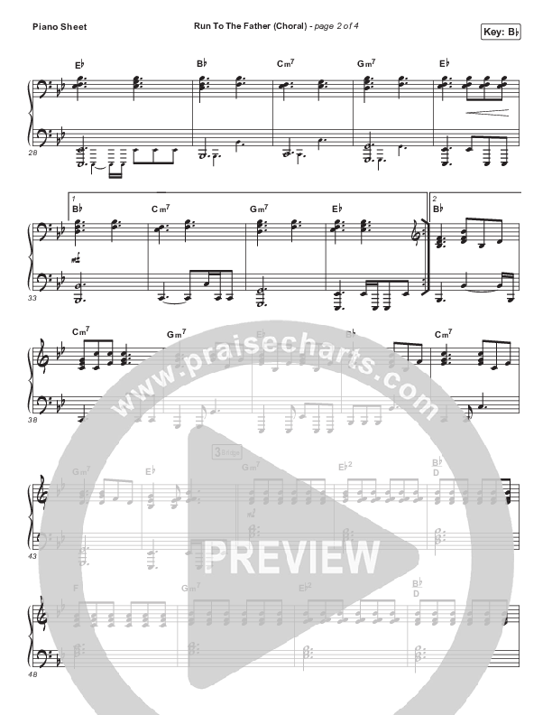 Run To The Father (Choral Anthem SATB) Piano Sheet (Cody Carnes / Arr. Luke Gambill)