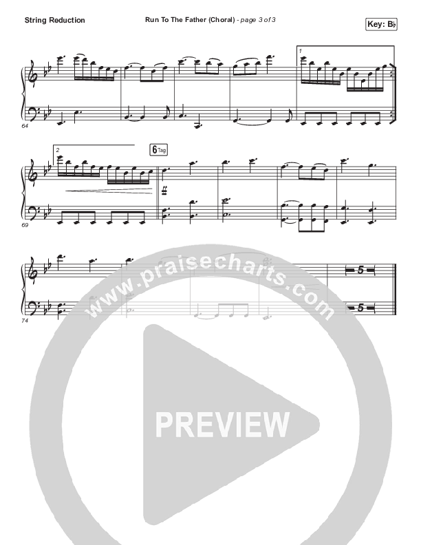 Run To The Father (Choral Anthem) String Pack (PraiseCharts Choral / Cody Carnes / Arr. Luke Gambill)