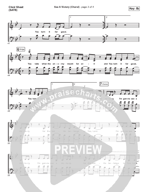See A Victory (Choral Anthem SATB) Choir Sheet (SATB) (Elevation Worship / Arr. Luke Gambill)