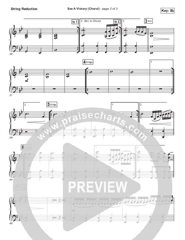 See A Victory (Choral Anthem SATB) Synth Strings (Elevation Worship / Arr. Luke Gambill)