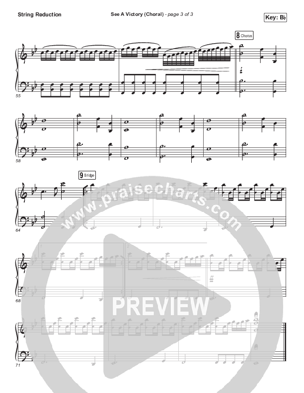 See A Victory (Choral Anthem SATB) Synth Strings (Elevation Worship / Arr. Luke Gambill)