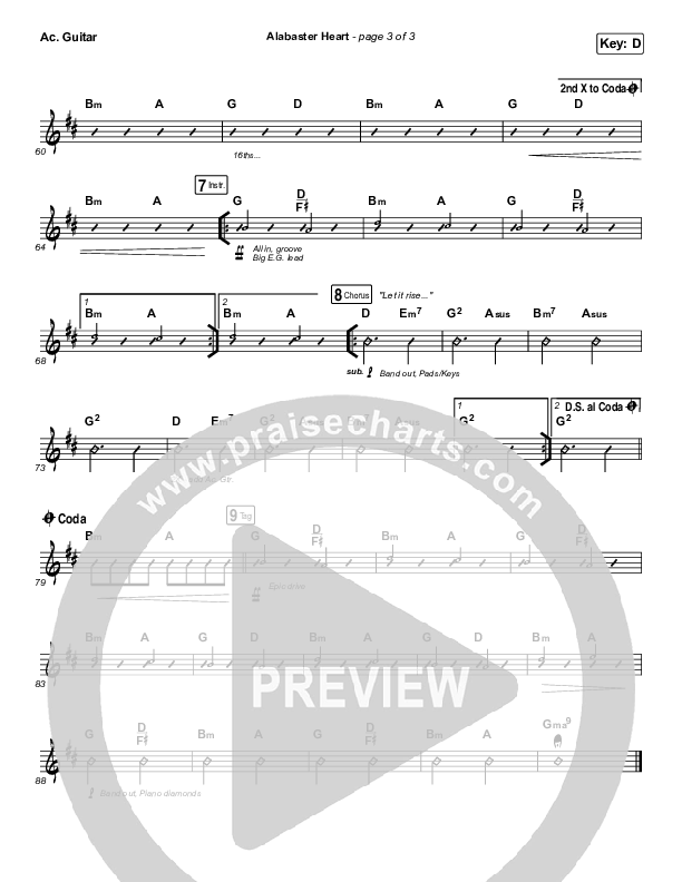 Alabaster Heart (Live) Acoustic Guitar (kalley / Bethel Music)