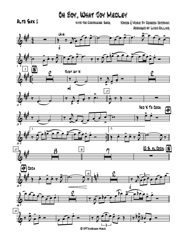 Oh Boy What Joy Alto Sax 1/2 (Rebecca Hardiman)