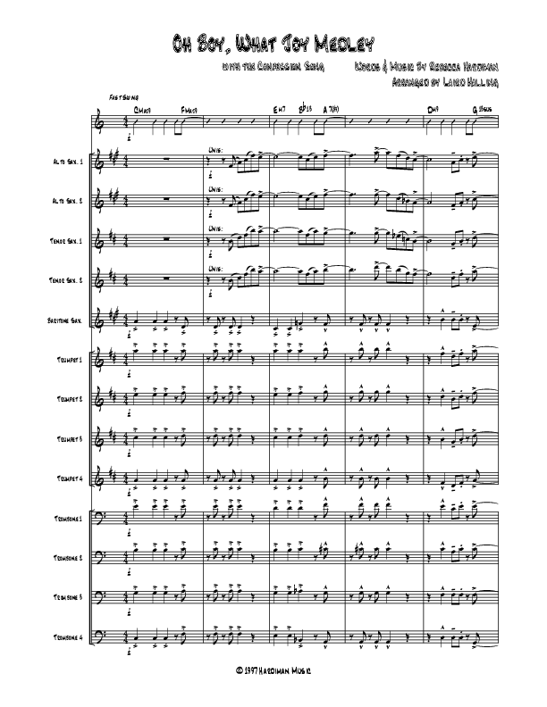 Oh Boy What Joy Conductor's Score (Rebecca Hardiman)