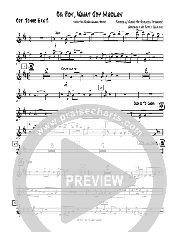 Oh Boy What Joy Tenor Sax 1/2 (Rebecca Hardiman)