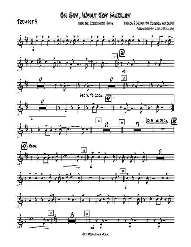 Oh Boy What Joy Trumpet 3/4 (Rebecca Hardiman)