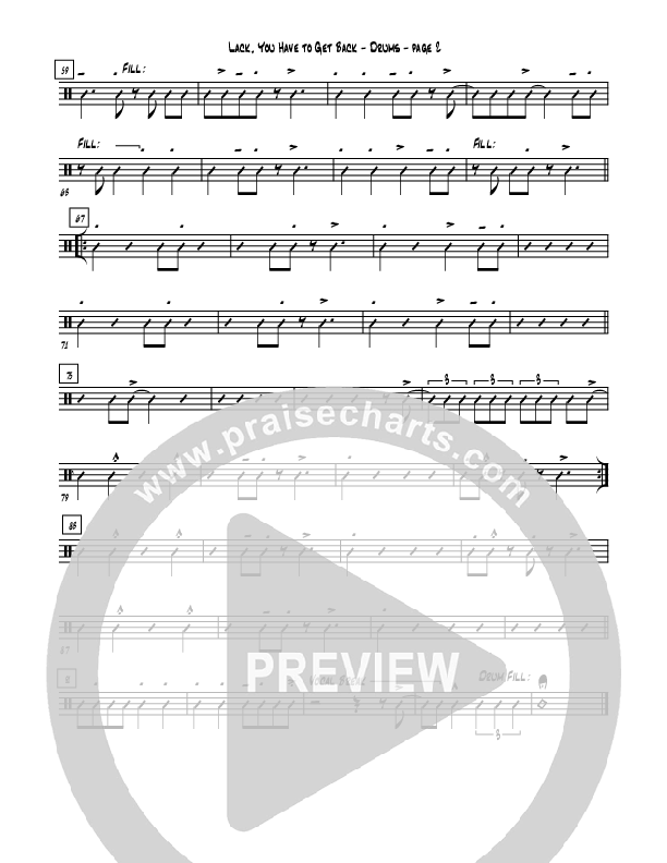 Lack You Have To Get Back Drum Set (Rebecca Hardiman)