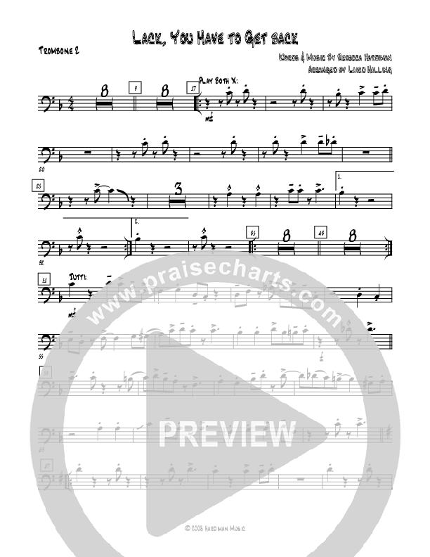 Lack You Have To Get Back Trombone 2 (Rebecca Hardiman)