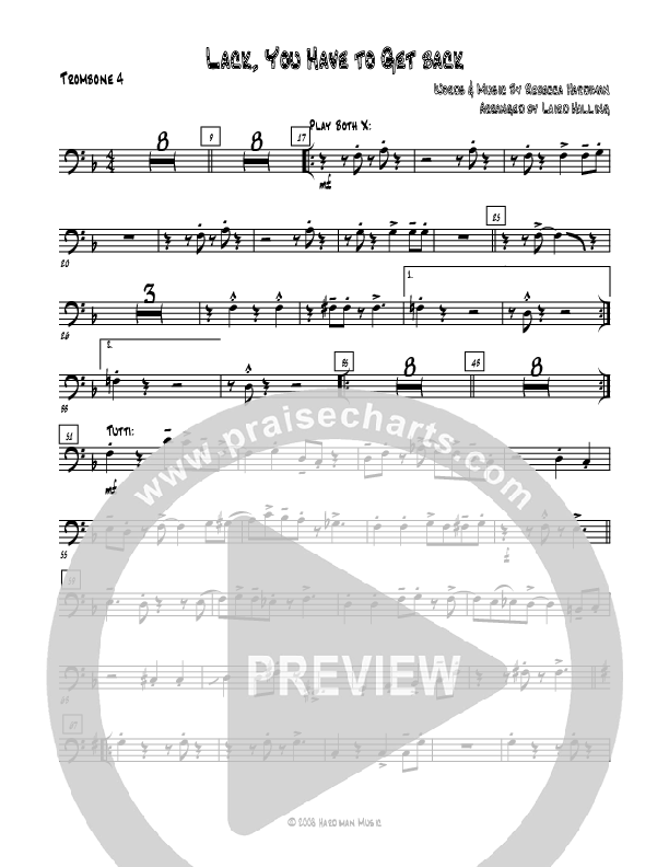 Lack You Have To Get Back Trombone 4 (Rebecca Hardiman)