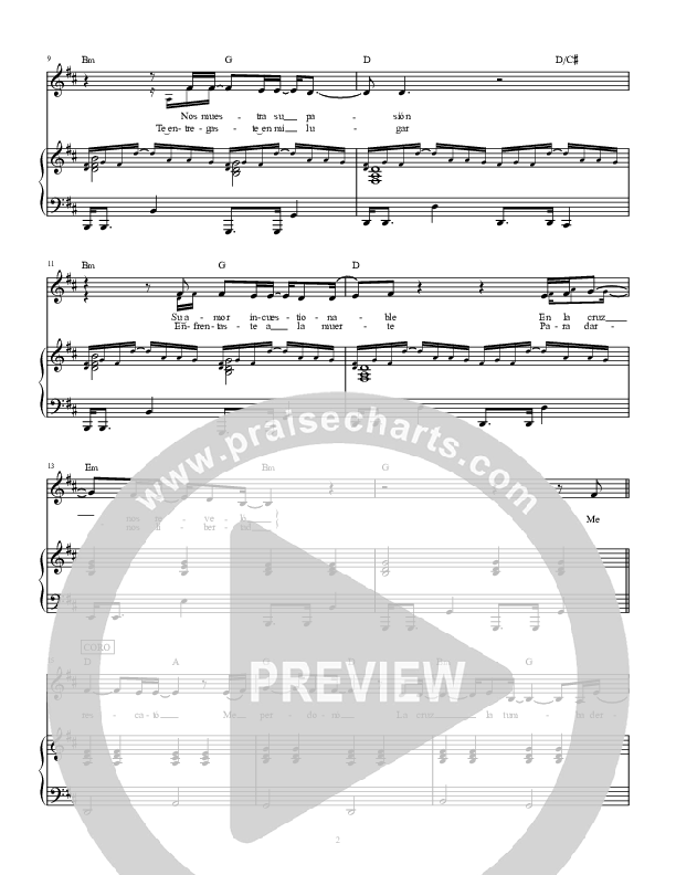 La Pasion (The Passion) Lead Sheet (Hillsong en Espanol / Hillsong Worship)