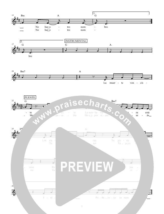 Hermoso Nombre (What A Beautiful Name) Sheet Music PDF (Hillsong en