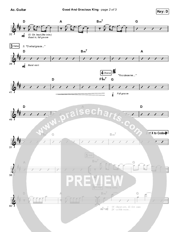 Good And Gracious King Acoustic Guitar (CityAlight)