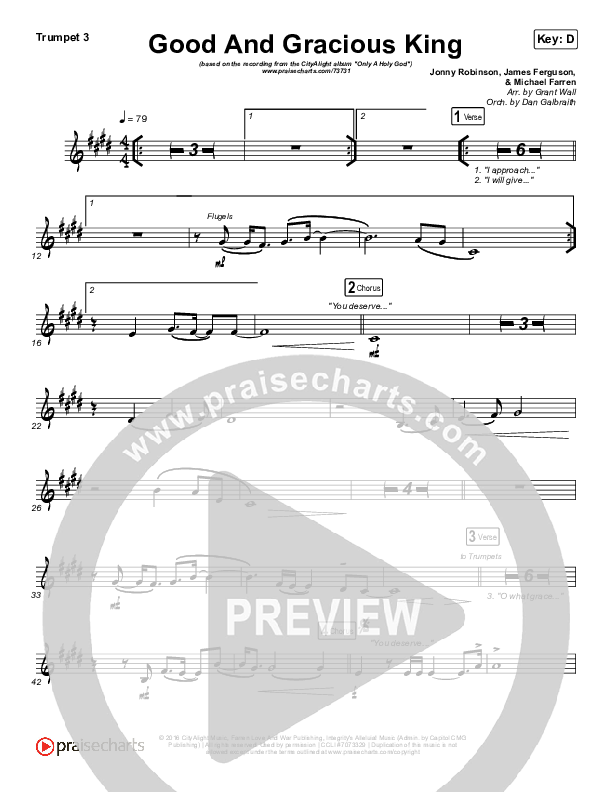 Good And Gracious King Trumpet 3 (CityAlight)