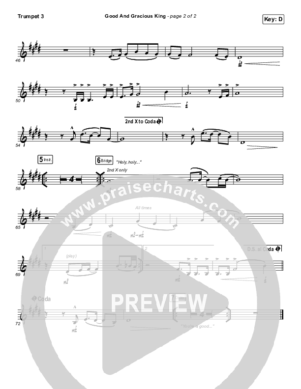 Good And Gracious King Trumpet 3 (CityAlight)